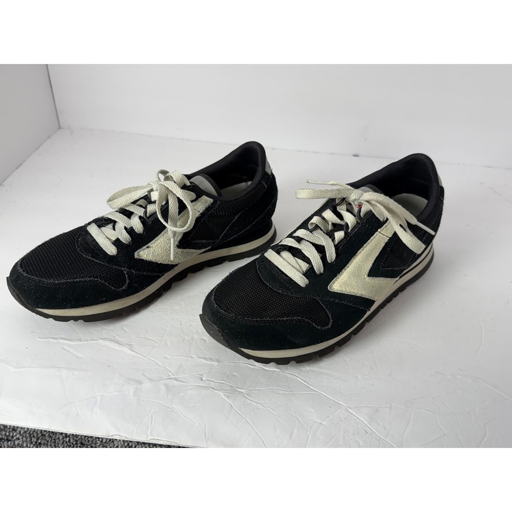 Brooks Chariot Heritage Womens 9 Black Cream Retro Running Sneakers 1204751B099